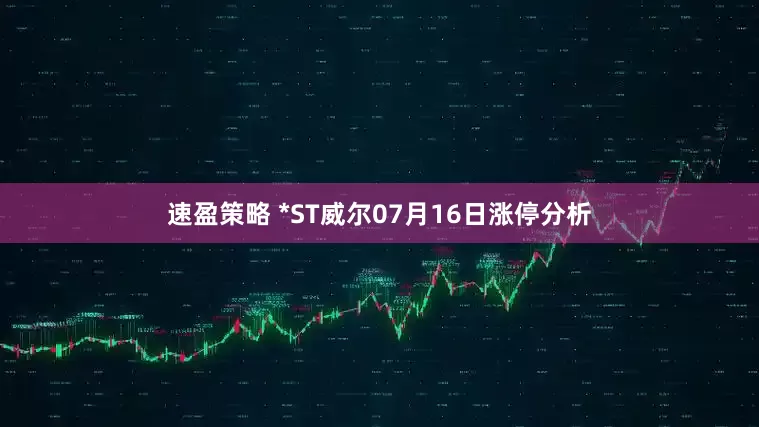 速盈策略 *ST威尔07月16日涨停分析